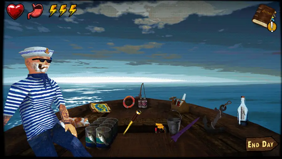 Official screenshot showing the scavenge phase in Don't Sleep With The Fishes